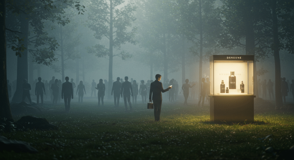Luxury product in a forest