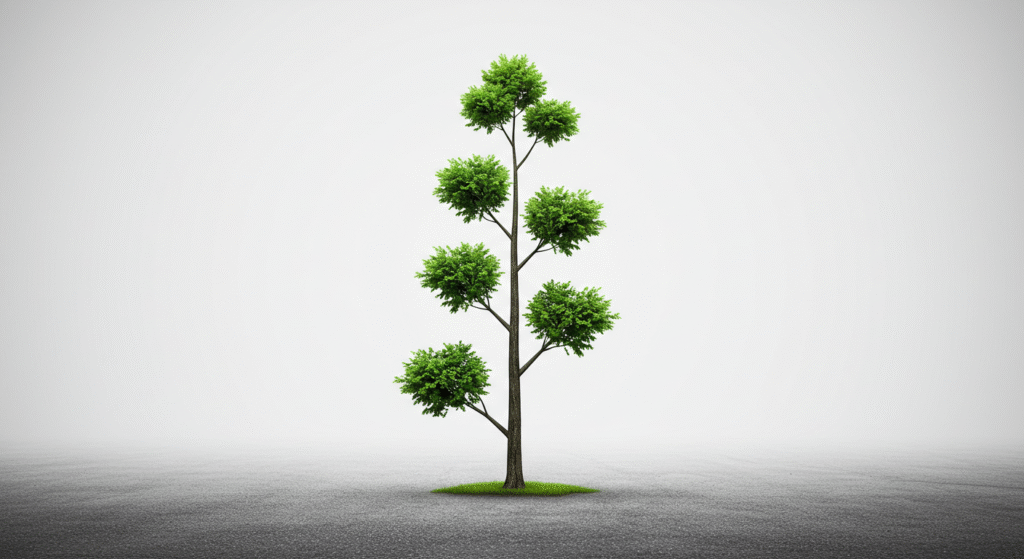 Tree with 5 branches