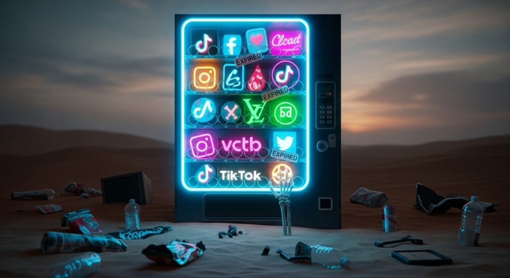 Vending machine in the middle of the desert